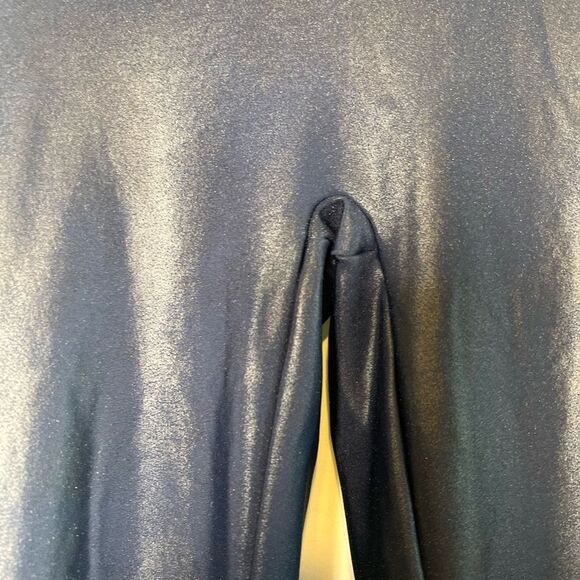 SPANX Spanxshape Shimmery Midnight Blue Leggings - Medium - Picture 3 of 9